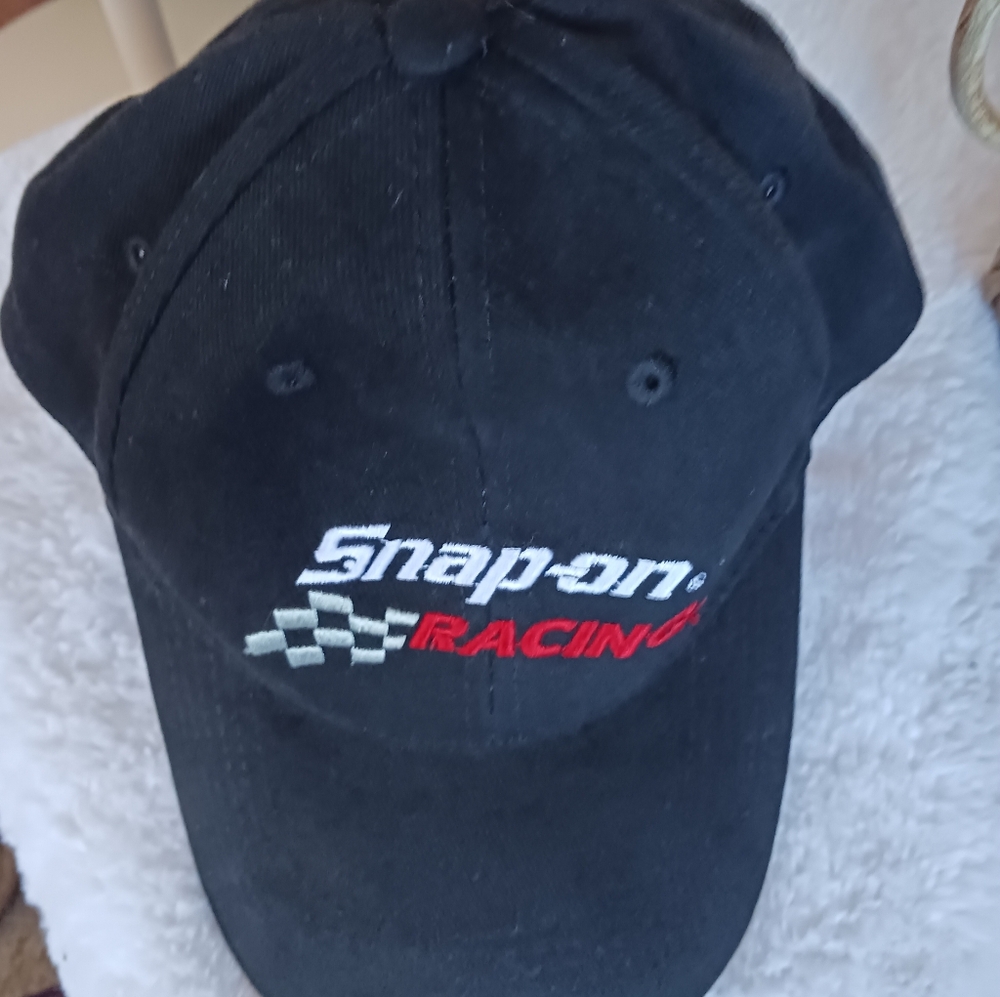 EUC Mens Black Snap On Hat Ballcap 302